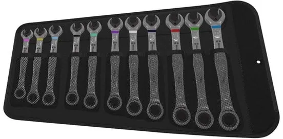 Wera Joker Kombinationsnyckel- och spärrnyckelsats, 11 delar